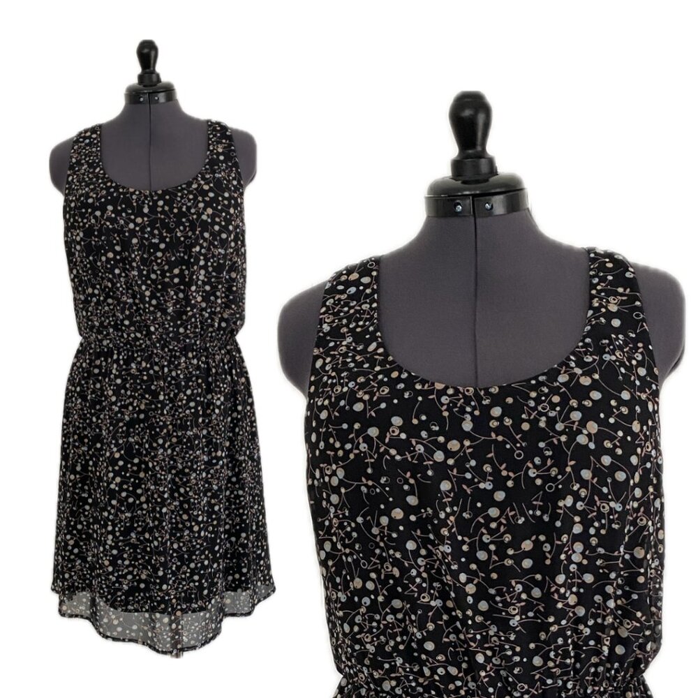 Black Geometric Racerback Dress